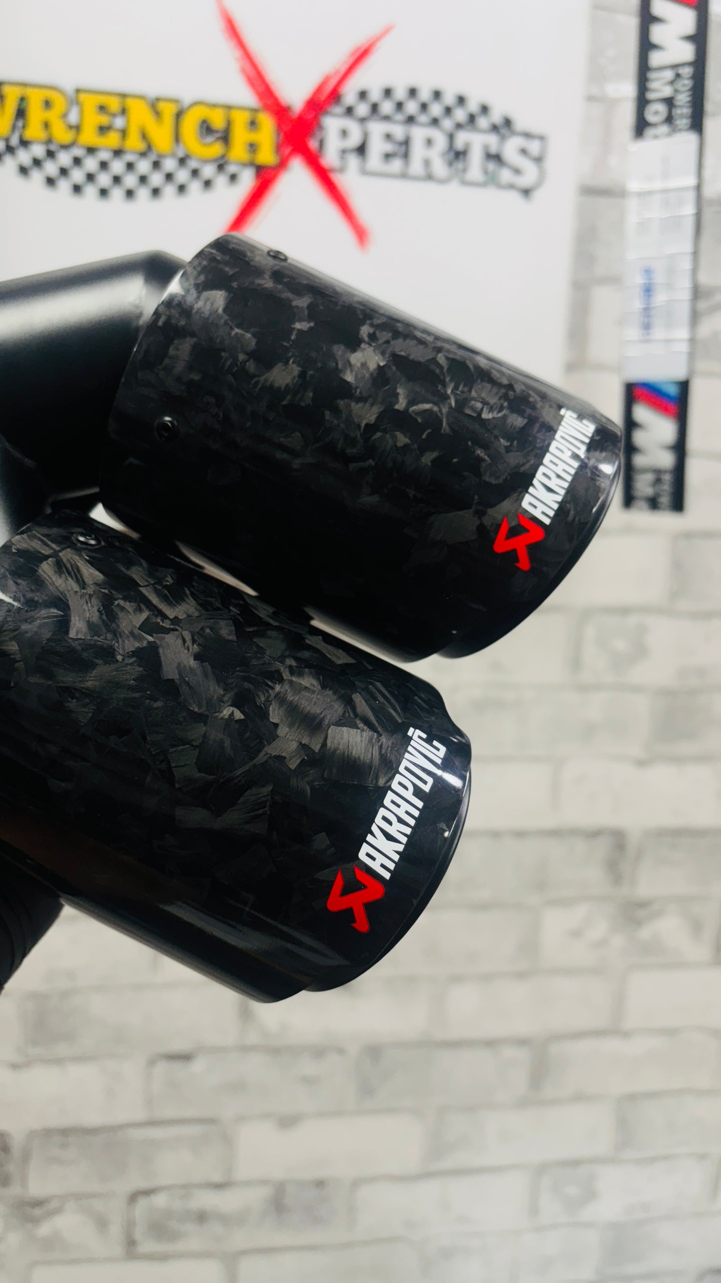 Akrapovic Dual Tip | Akra Forged Carbon Dual Exhaust Tip