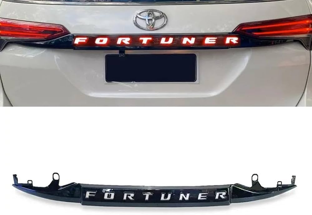 Toyota Fortuner Tail Lamps with Trunk Lights (Smoke & Red, 2016-2019)