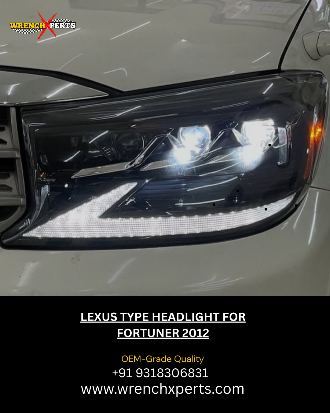 LEXUS TYPE HEADLIGHT FOR FORTUNER 2012