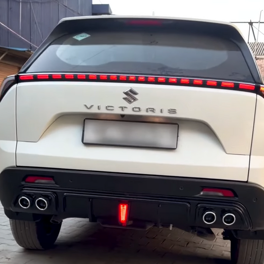 Suzuki Victoris Rear Diffuser with F1 LED Light | Sporty Bumper Lip Splitter | Premium Aftermarket Body Kit Upgrade