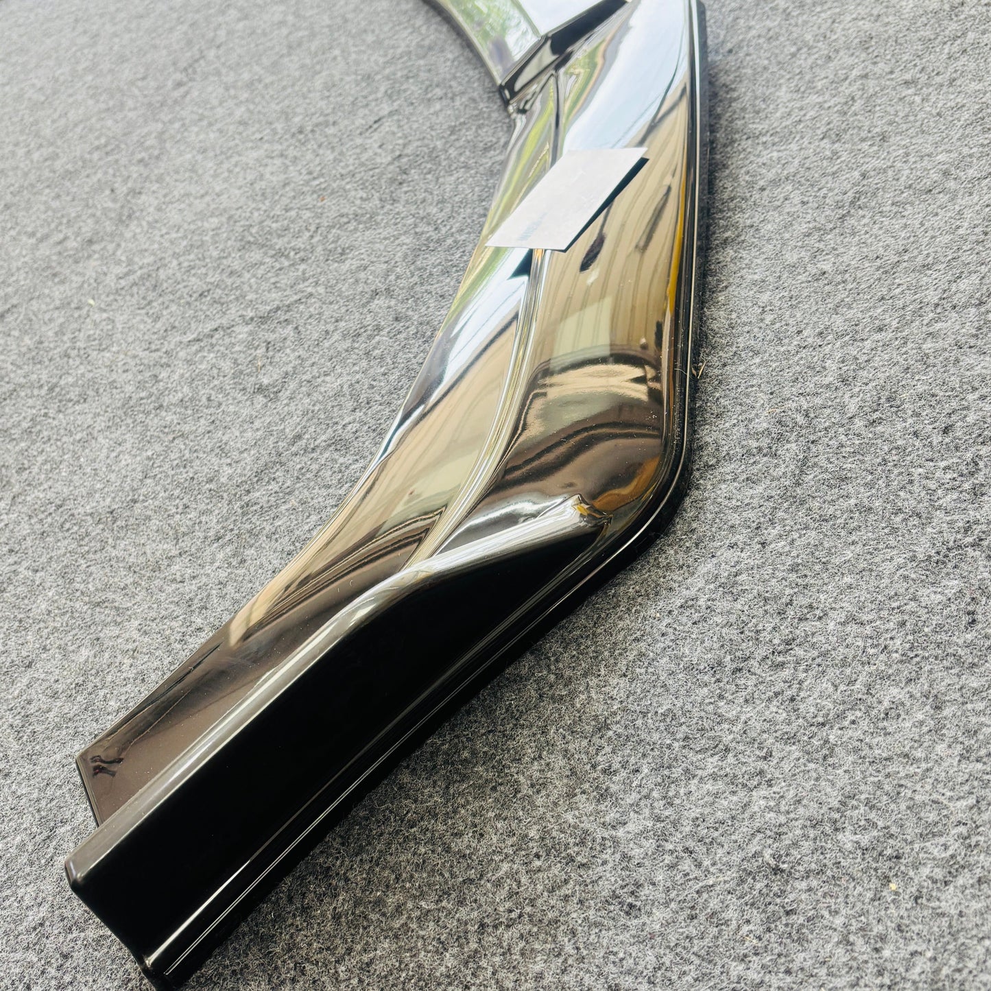 Universal 4 Pc Front Splitters with Red Lip | ABS
