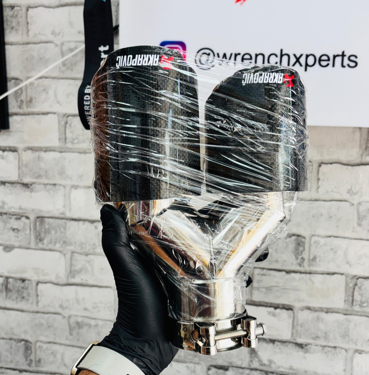 Akrapovic Dual Tip | Akra CF Dual Exhaust Tip