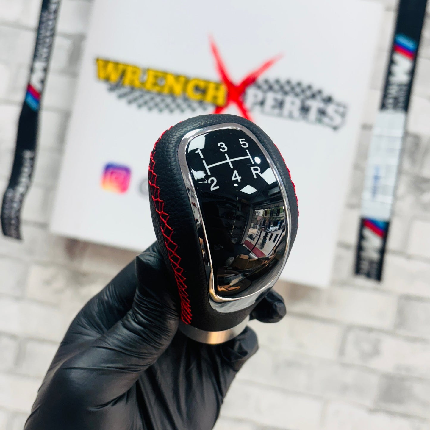 Leatherette 5 Speed Manual Gear Shift Knob