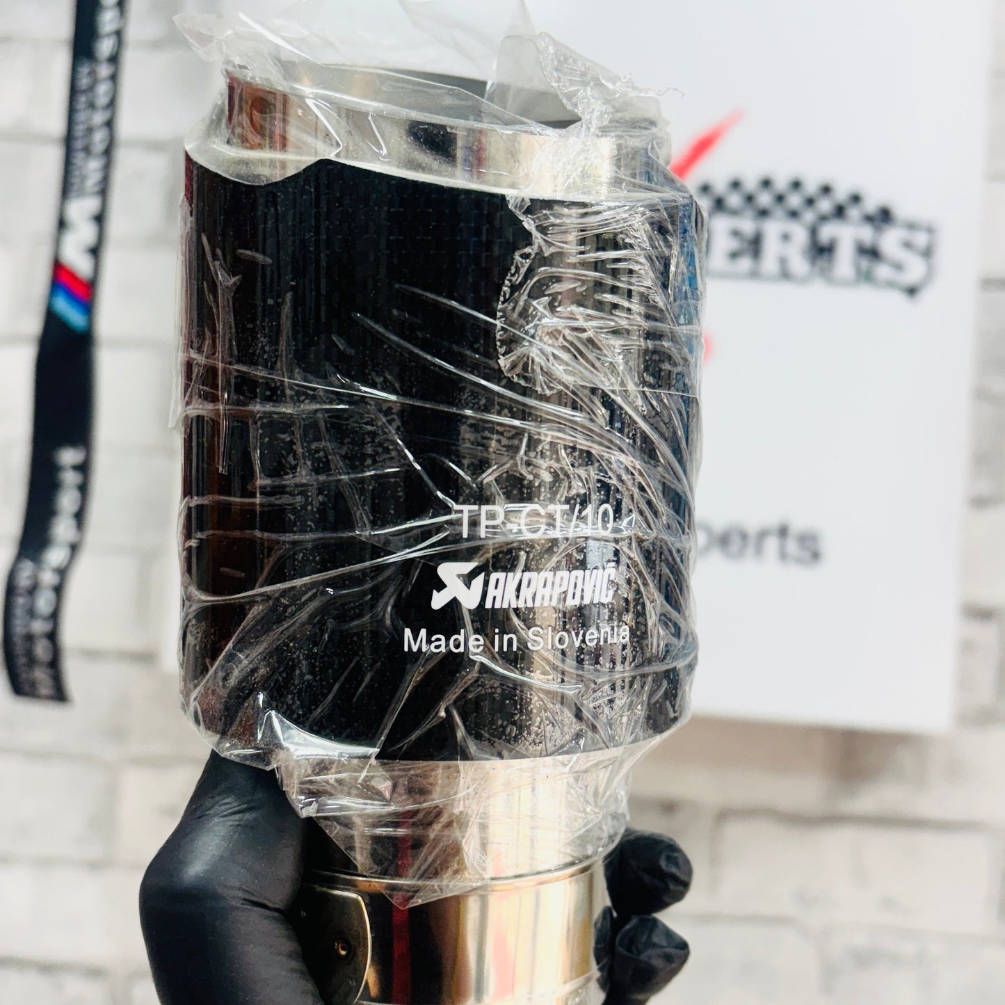 Akrapovic Gloss Black Carbon Fiber Exhaust Tip