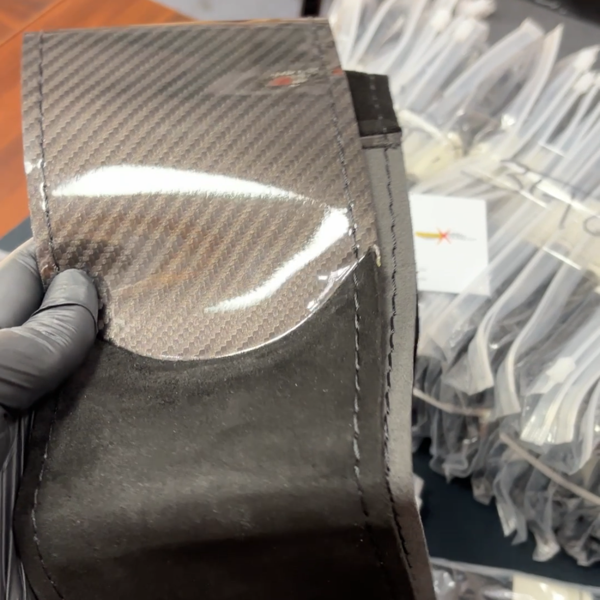 Universal Alcantara + Carbon Steering Cover