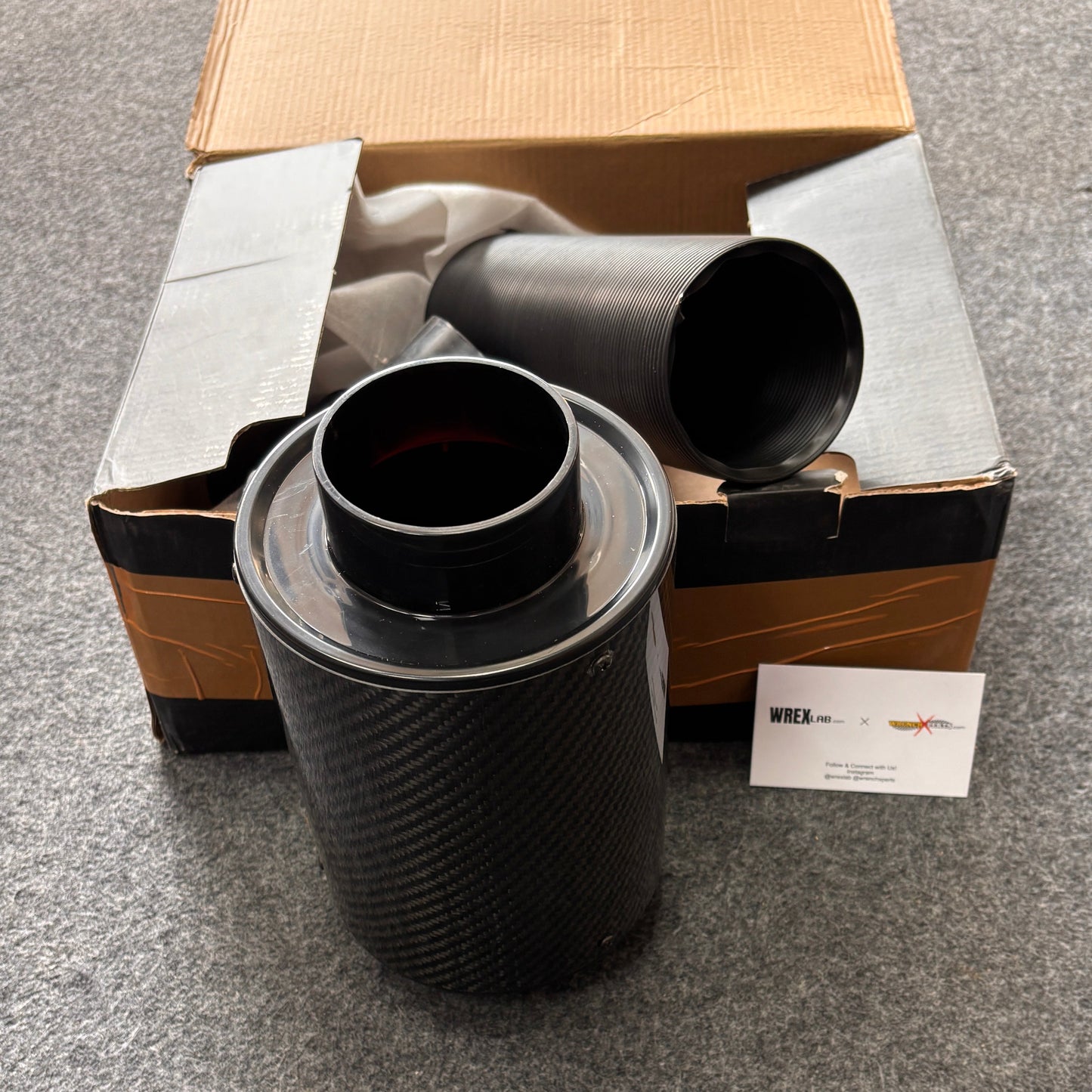 Universal Carbon Fiber Cold Air Intake Kit | High-Performance Aftermarket Air Intake