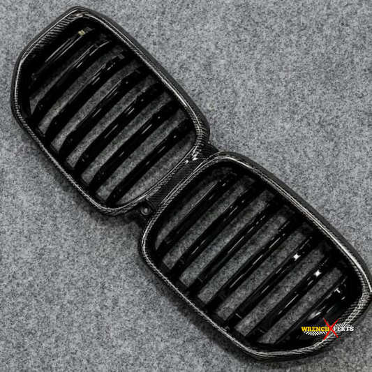 Front Grille Carbon Fiber Finish Compatible With BMW X5 2022-2025 | Aftermarket
