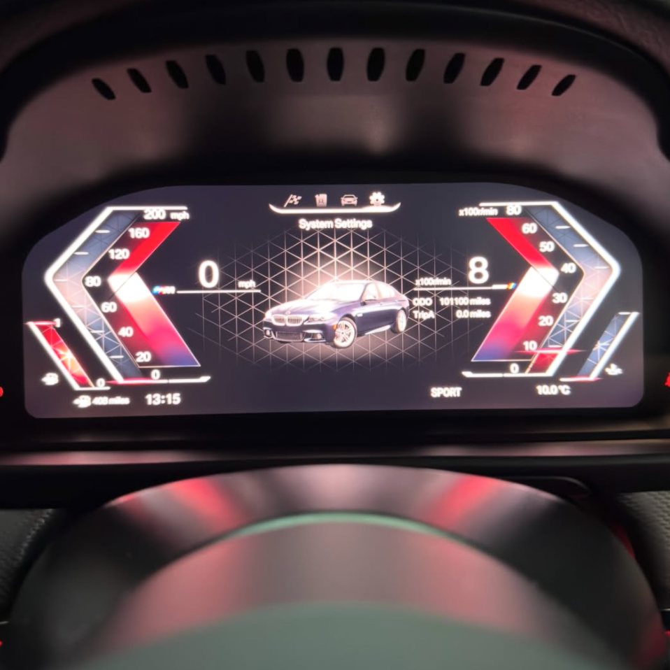 BMW Digital Instrument Cluster for F Series F10 F30 F02 F15 | Full Digital Speedometer Panel Upgrade
