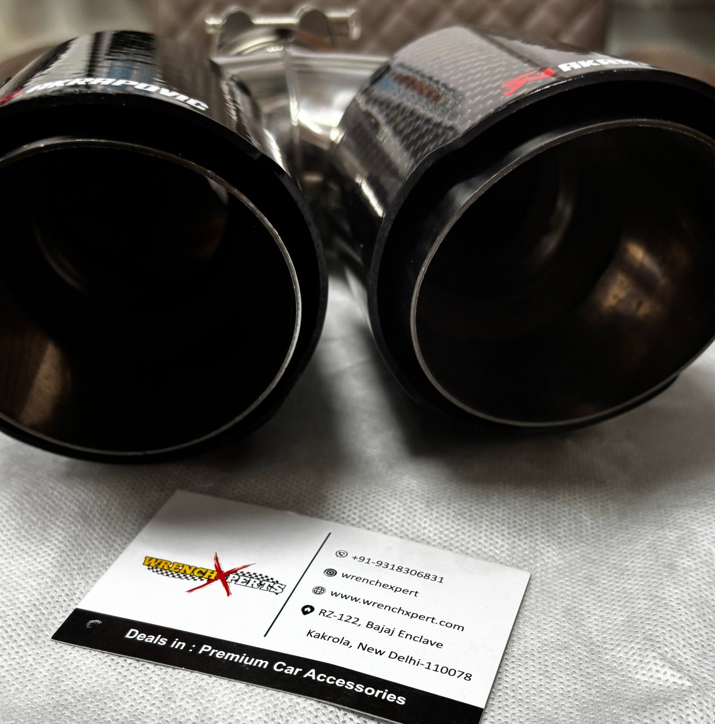 Akrapovic Dual Tip | Akra CF Dual Exhaust Tip