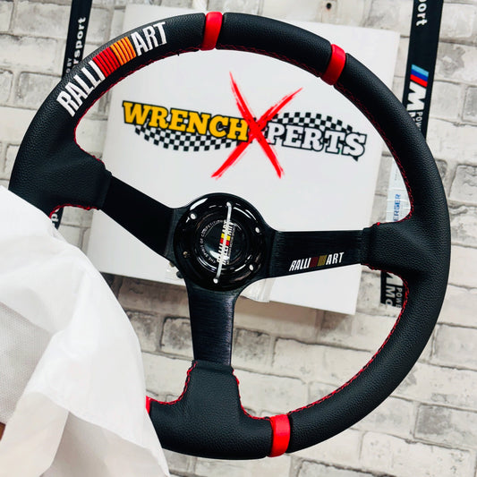 Ralliart 14 Inch Carbon Edition Universal Steering Wheel
