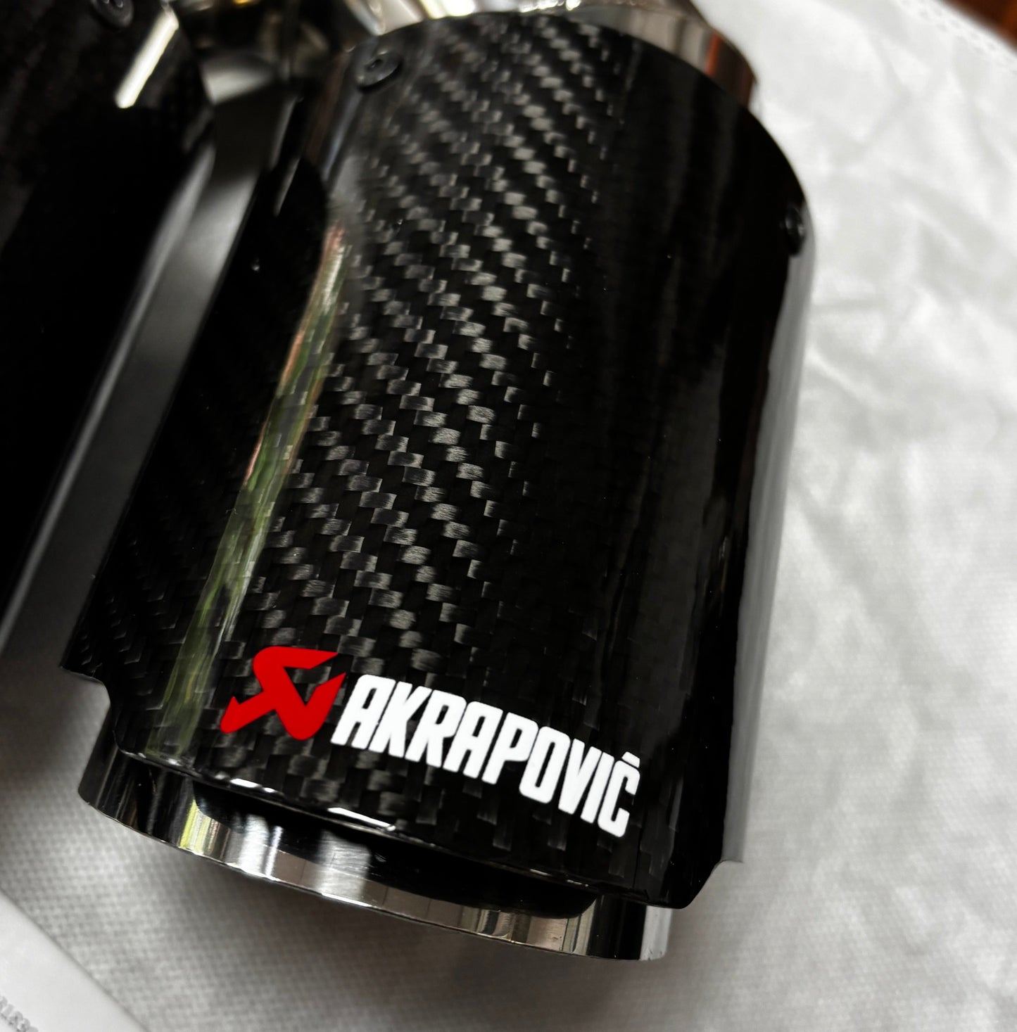 Akrapovic Dual Tip | Akra CF Dual Exhaust Tip