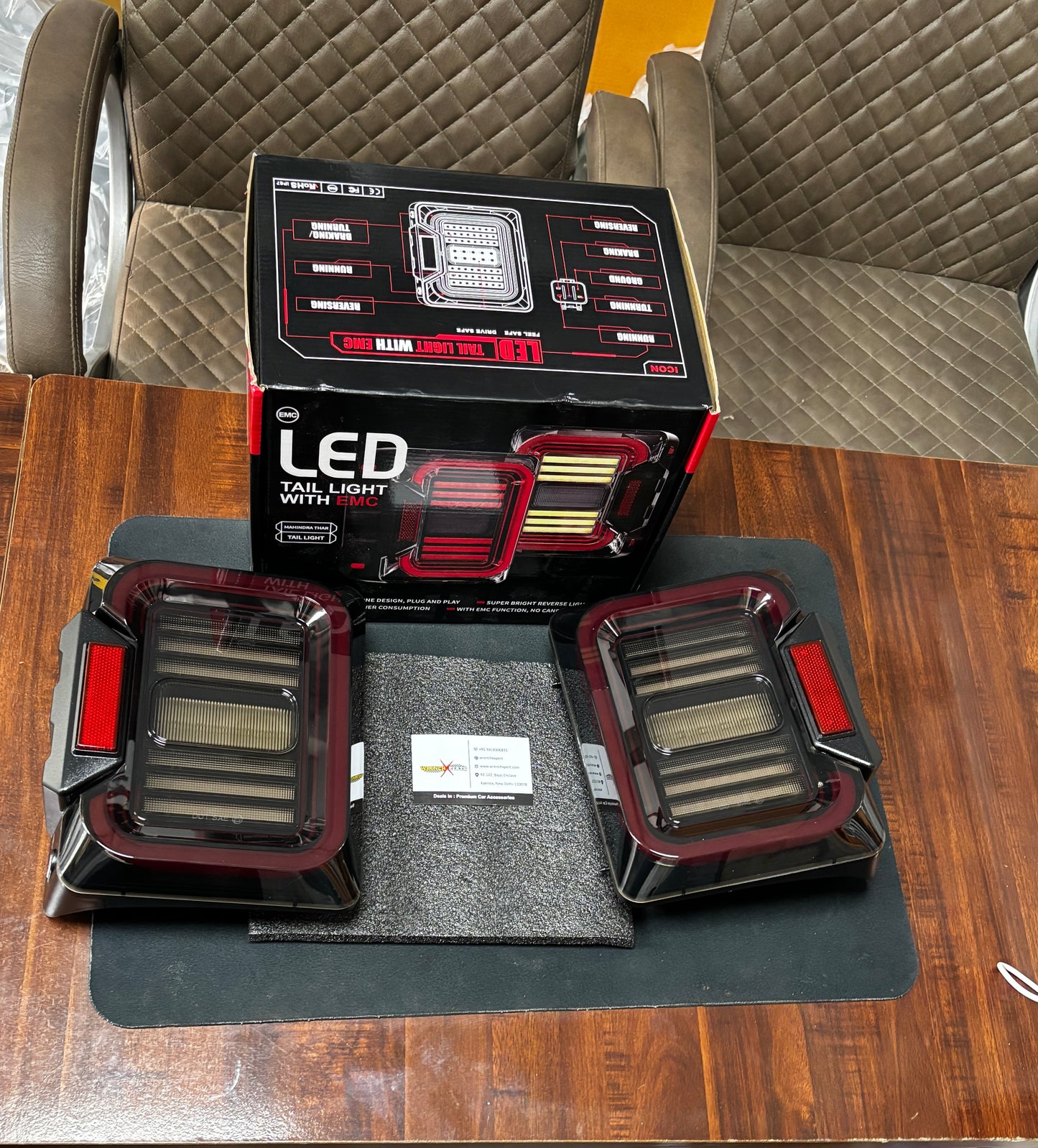 Mahindra Thar Wrangler-Style LED Tail Lights | Design with Plug-and-Play Fitment