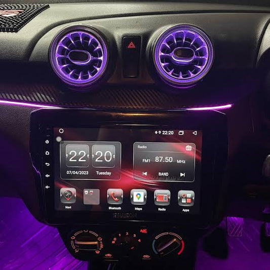 CARDI K4 Ac Vent With Ambient Light For Maruti Suzuki Swift 2018-2024