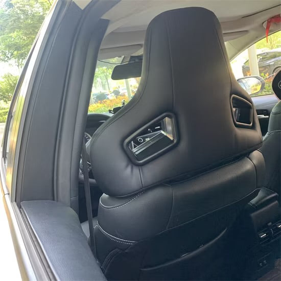 Racing-Style Car Seat Headrest | Universal Adjustable & Detachable