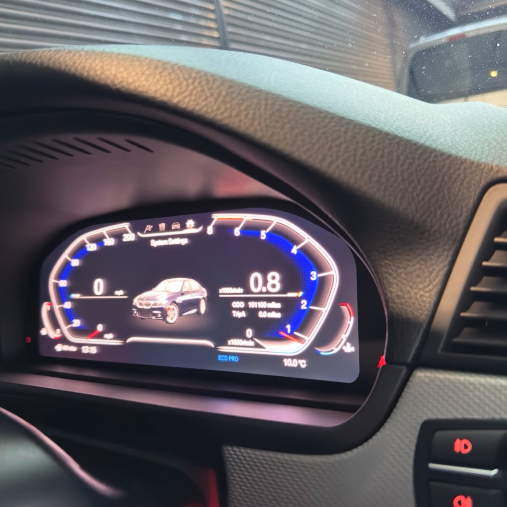 BMW Digital Instrument Cluster for F Series F10 F30 F02 F15 | Full Digital Speedometer Panel Upgrade