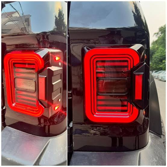 Mahindra Thar Wrangler-Style LED Tail Lights | Design with Plug-and-Play Fitment