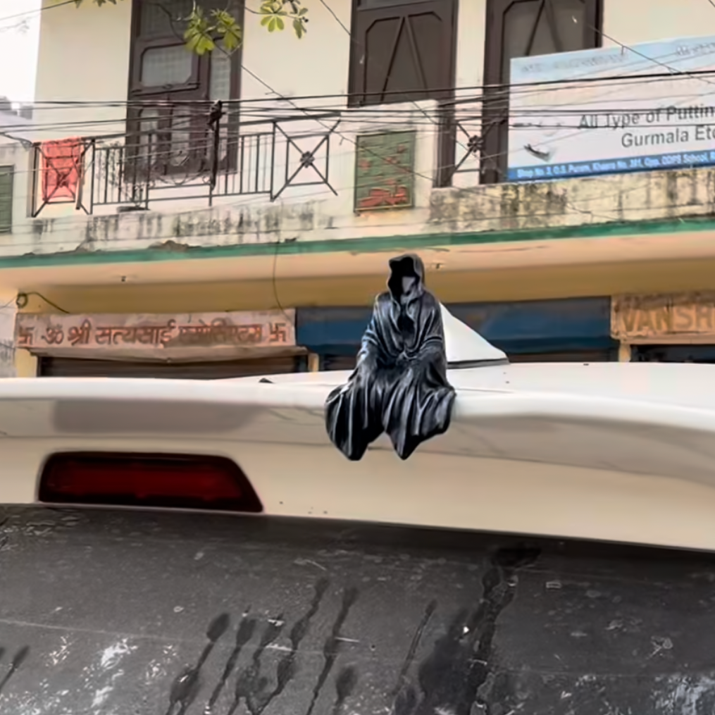 Trending Black Hooded Ghost Shadow Figure For Car Spoiler