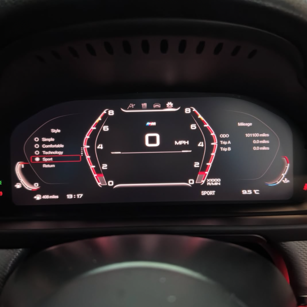 BMW Digital Instrument Cluster for F Series F10 F30 F02 F15 | Full Digital Speedometer Panel Upgrade
