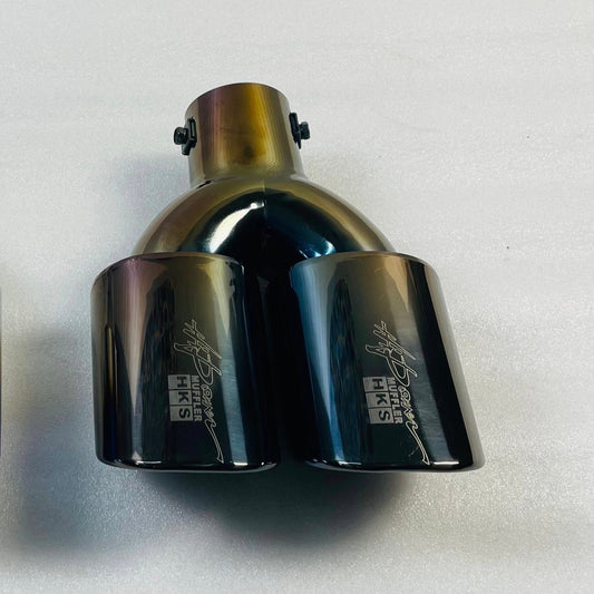 Universal HKS Dual Tip | Dark Smoke Edition