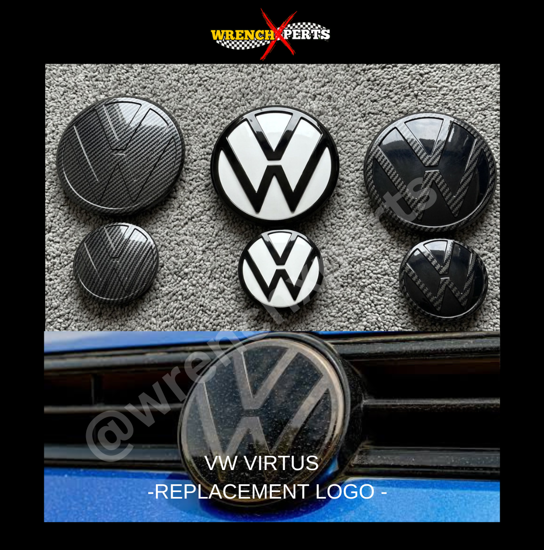 Volkswagen Virtus Replacement Logos | VW Virtus Aftermarket Emblems