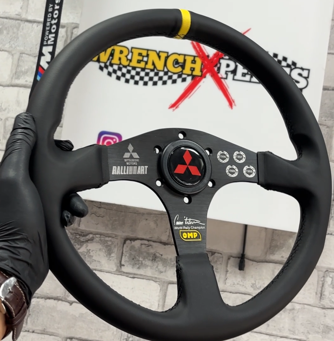 OMP Flat Racing Steering Wheel (14-Inch ) | Premium Sport & Rally Style