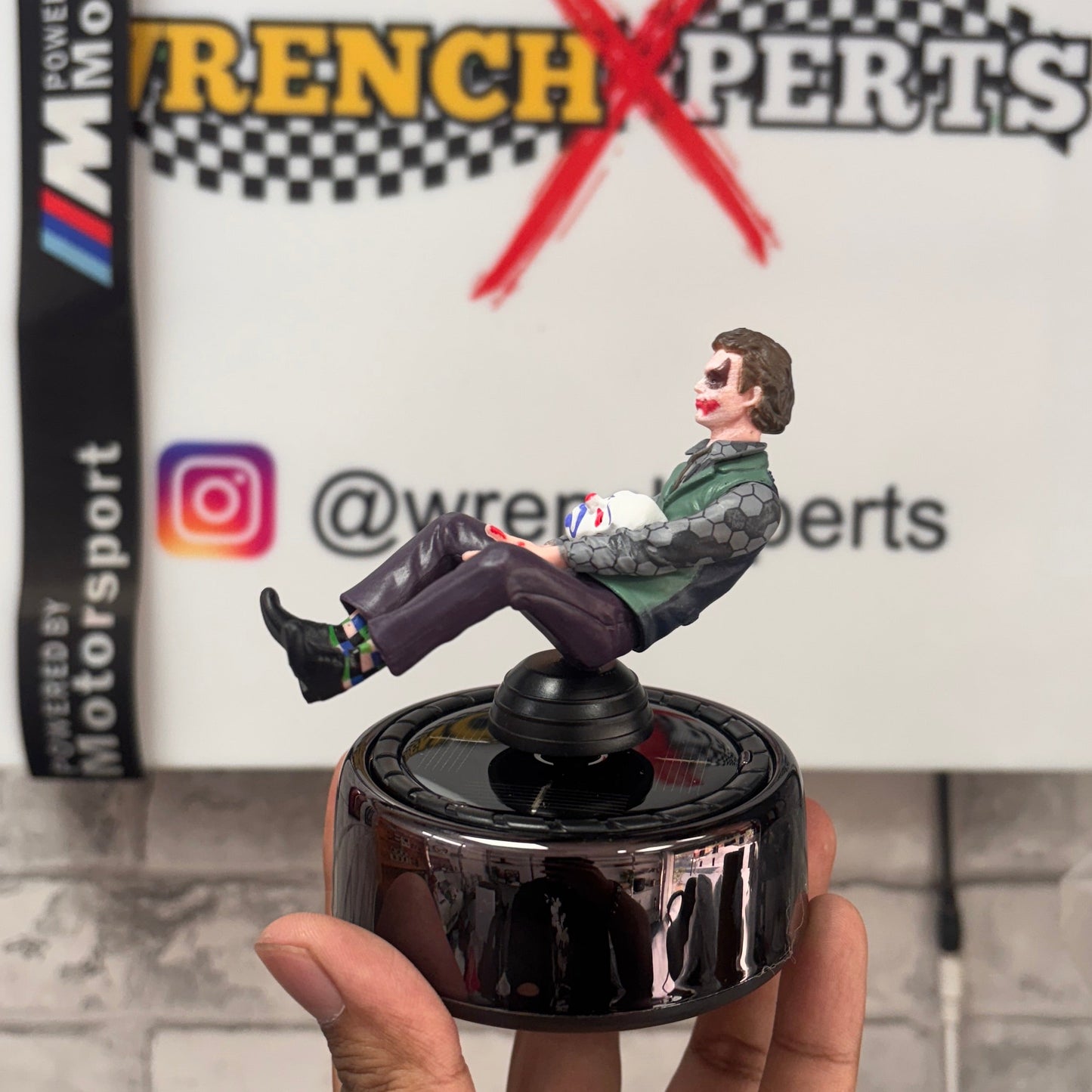 Joker Dashboard Car Air Freshener Rotating Ornament | Solar Technology