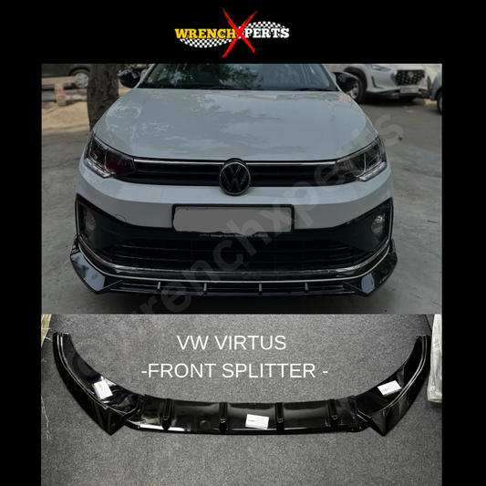 VW Virtus & Skoda Slavia 3-Piece Front Splitter