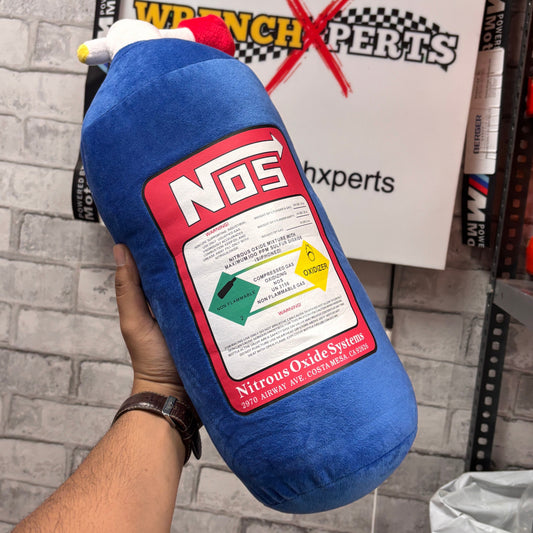 NOS Nitrous Bottle Pillow | Premium Car-Themed Decorative Cushion