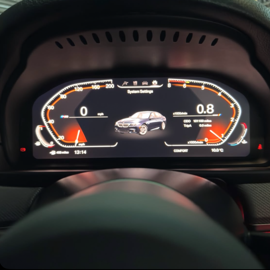 BMW Digital Instrument Cluster for F Series F10 F30 F02 F15 | Full Digital Speedometer Panel Upgrade
