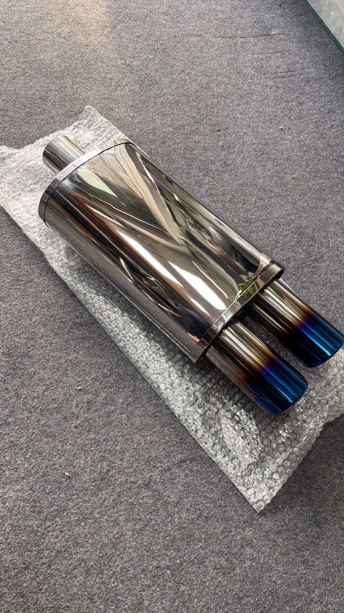Universal HKS Dual Tip Exhaust | Free Flow Car Muffler