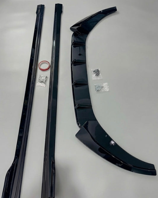 Virtus And Slavia Body Kit With Side Skirts And Front Splitter | Aftermarket