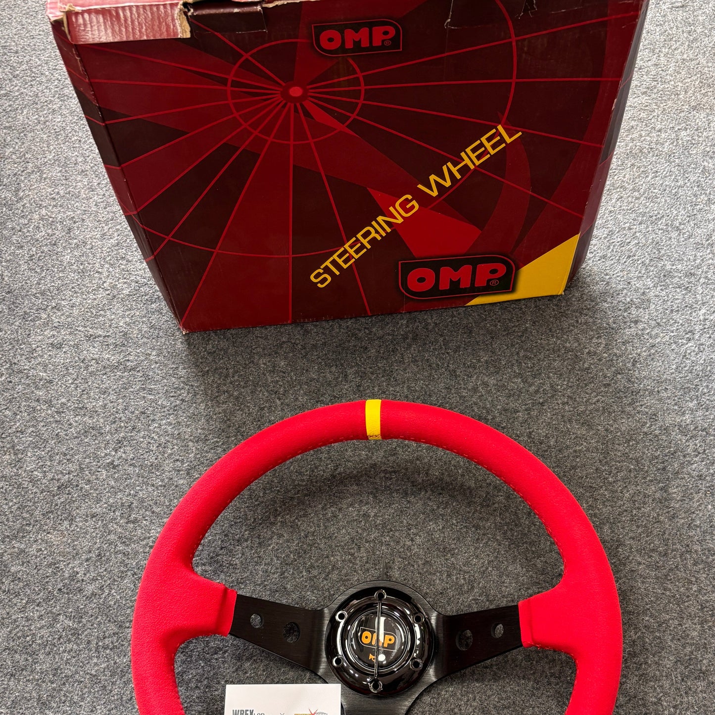 OMP Racing Steering Wheel | Premium Alcantara Grip | Universal Fit