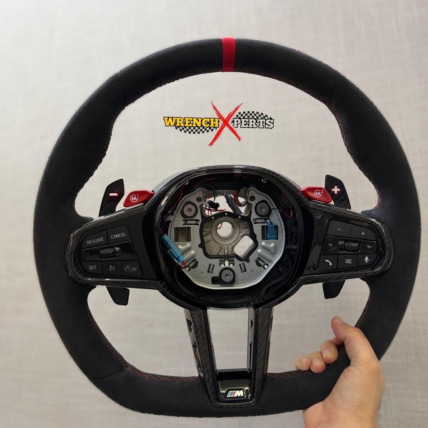 BMW M Sport Leather & Carbon Fiber Steering Wheel | @wrenchxperts