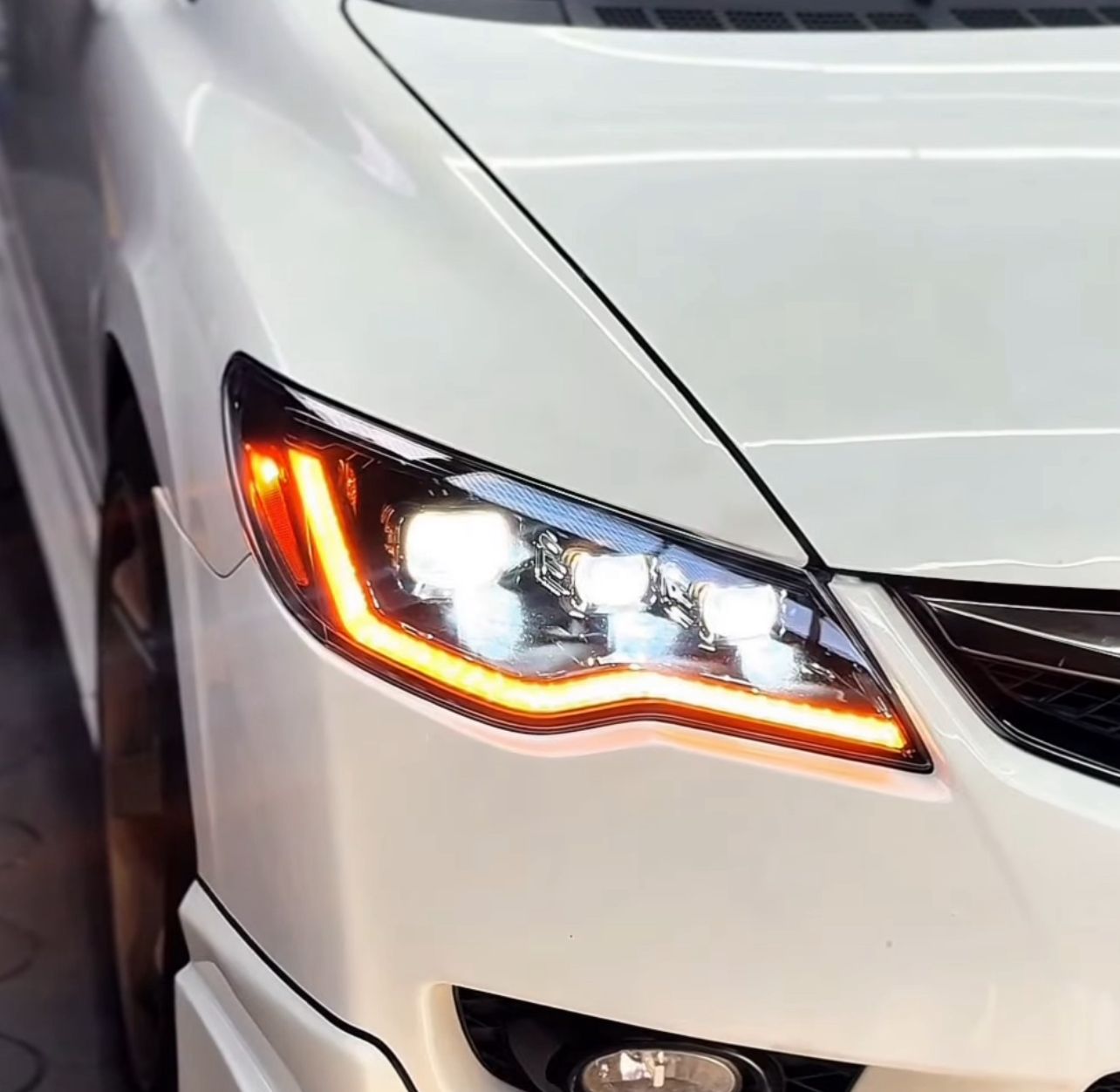 Honda Civic LED Projector Headlights with Matrix DRLs | 2006-2012 Models