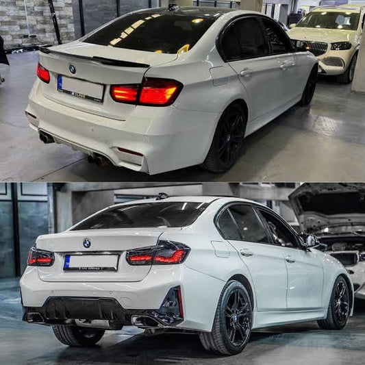 Bmw 3 Series F30 2012-2018 To G20 Lci M Sports Mt Mtech Upgrade Facelift Conversion Hood Fender Bodykit Bumper Headlight Helogen CC-6332