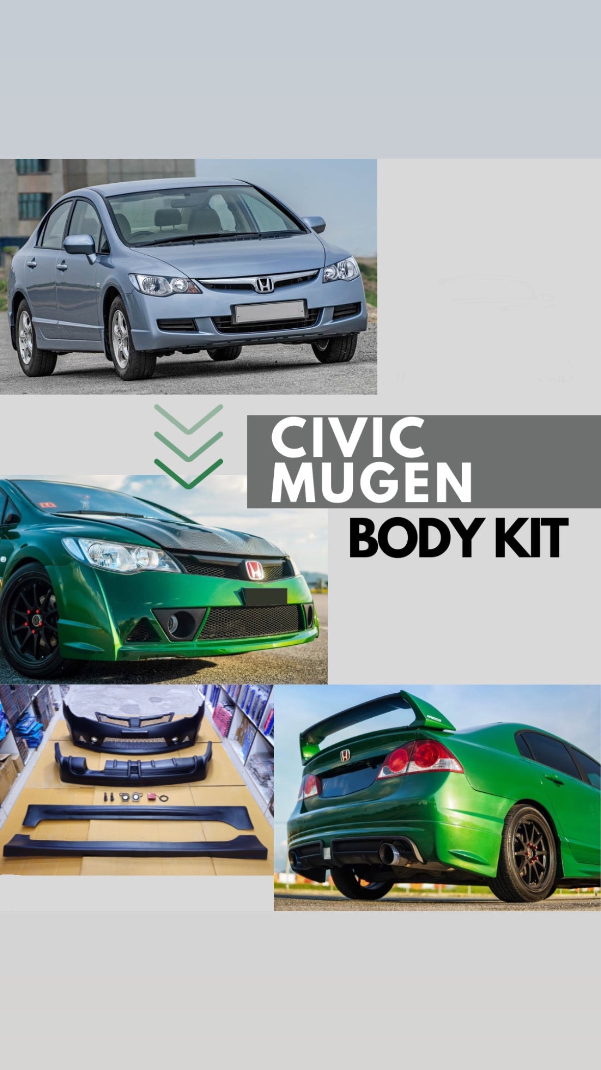 Honda Civic Mugen RR Body Kit | ABS 2006-2013