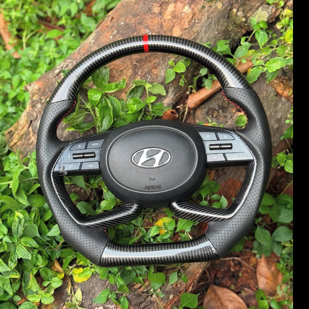 Hyundai Creta Carbon Finish Steering Wheel | Premium Upgrade