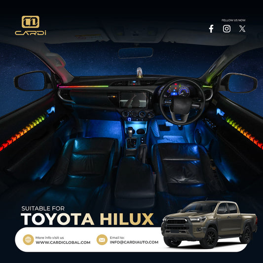 Toyota Hilux Ambient Light Kit 18-in-1 App & Voice Control | Cardi