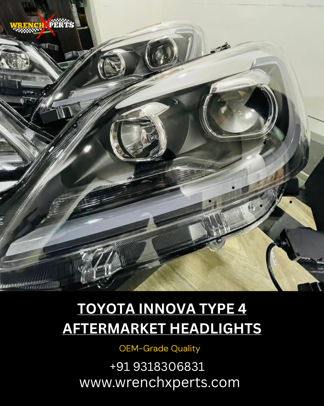 TOYOTA INNOVA TYPE 4 AFTERMARKET HEADLIGHTS