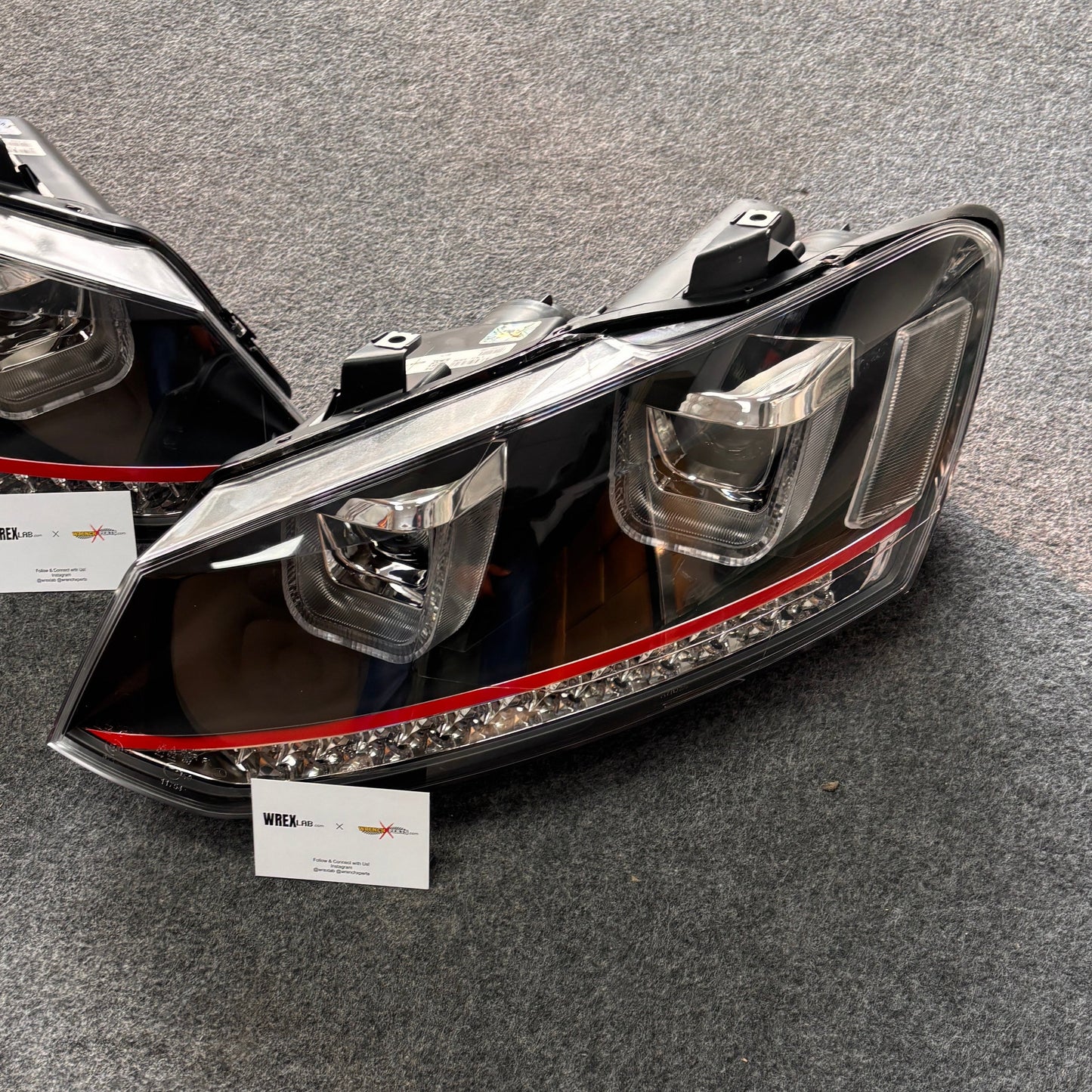 Polo UU Style Red Line Projector Headlights | Made In Taiwan