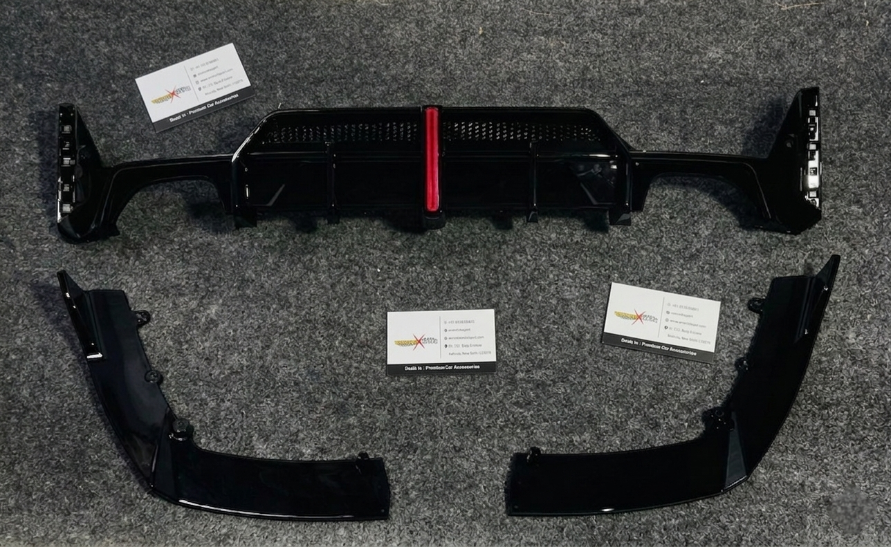 BMW 3-Series G20 LCI  Diffuser With Integrated F1-Style Light Compatible With | Aftermarket