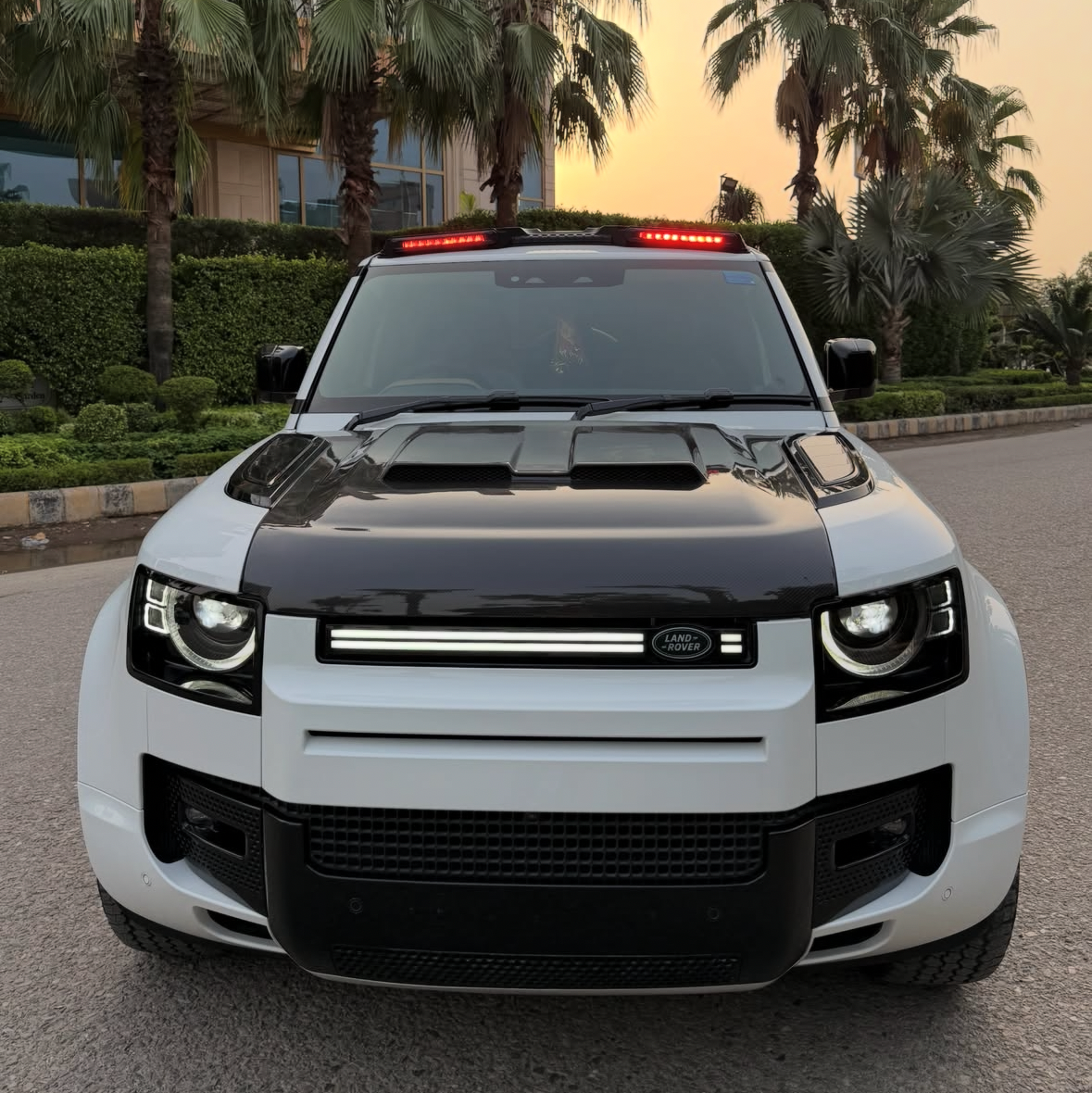 Kahn Style Carbon Fiber Hood for Land Rover Defender | Premium Lightweight Bonnet Upgrade