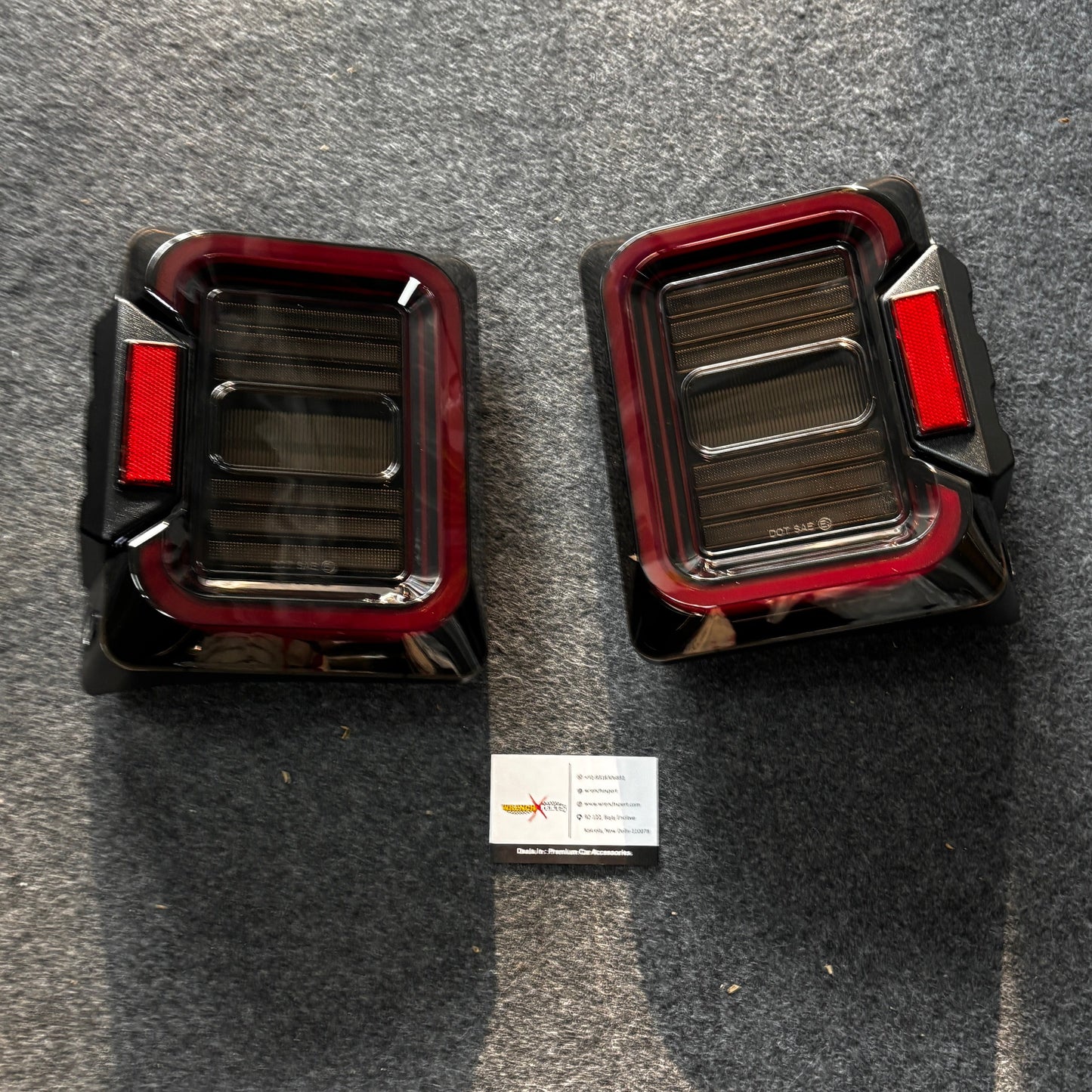 Mahindra Thar Wrangler-Style LED Tail Lights | Design with Plug-and-Play Fitment