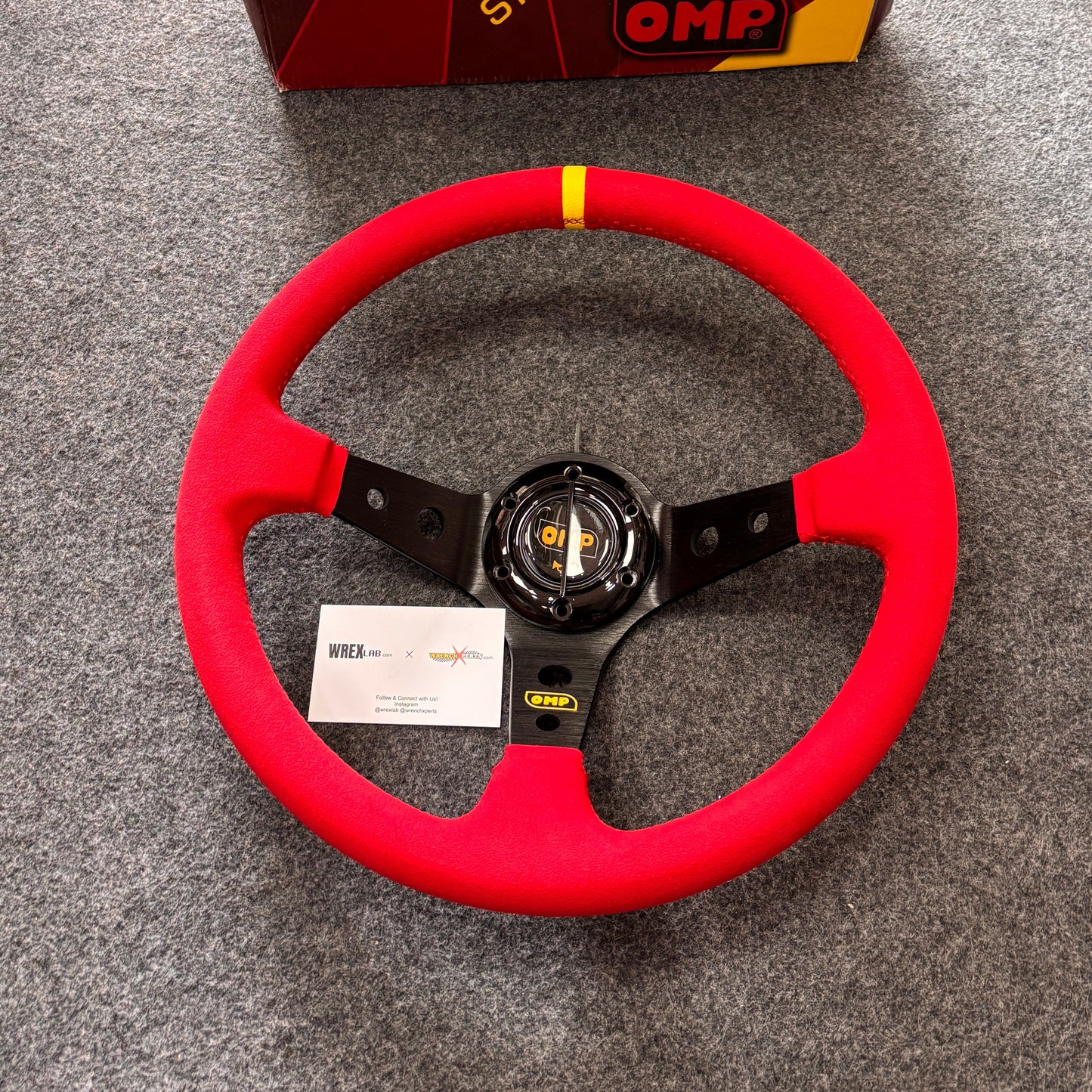 OMP Racing Steering Wheel | Premium Alcantara Grip | Universal Fit