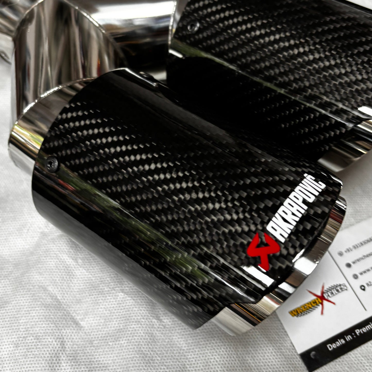 Akrapovic Dual Tip | Akra CF Dual Exhaust Tip