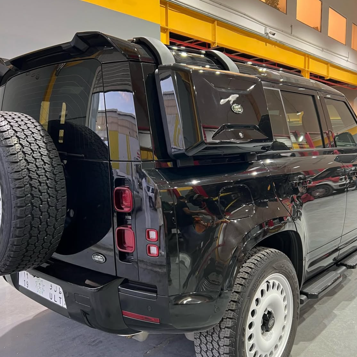 Defender Ladder & Storage Box | Rear Carrier Utility Upgrade for Land Rover Defender