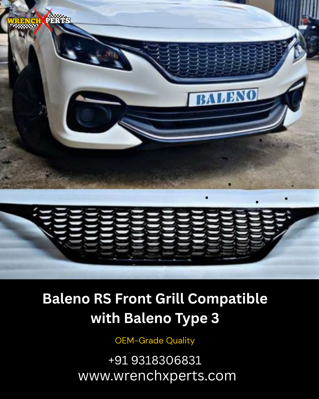 Baleno RS Front Grill Compatible with Baleno Type 3