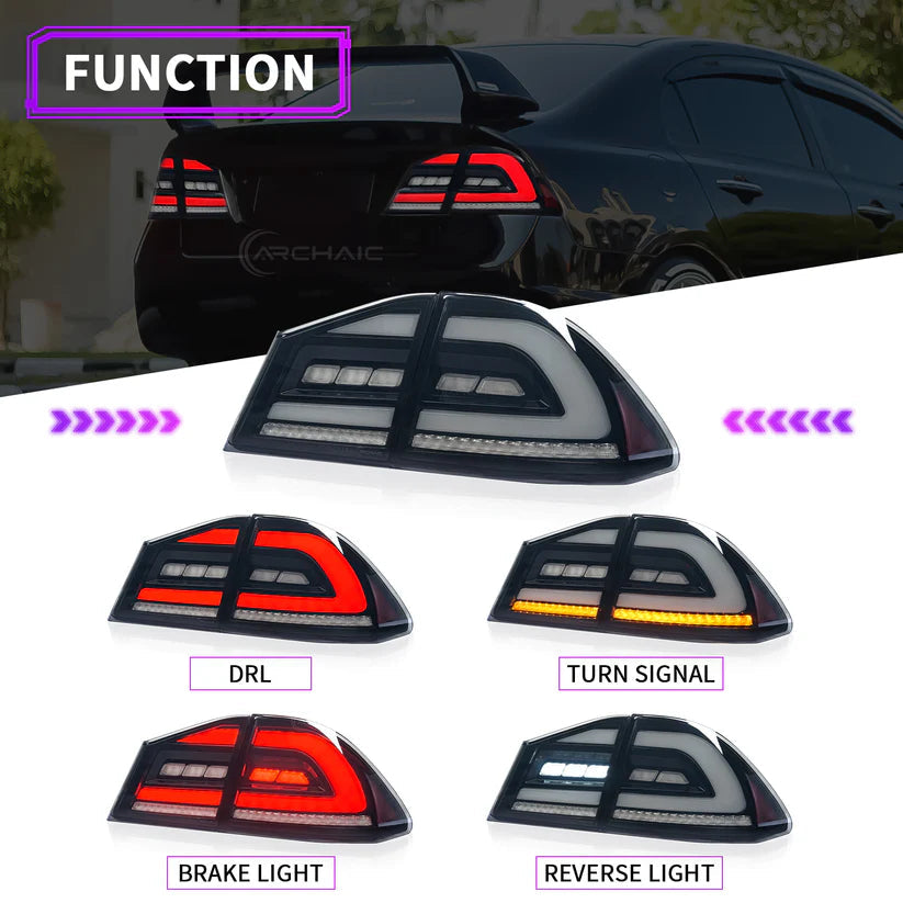 Honda Civic Aftermarket Tail Lights | Fits 2006–2012 Models