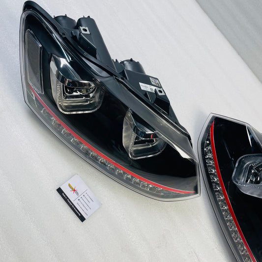Polo UU Style Red Line Projector Headlights | Made In Taiwan