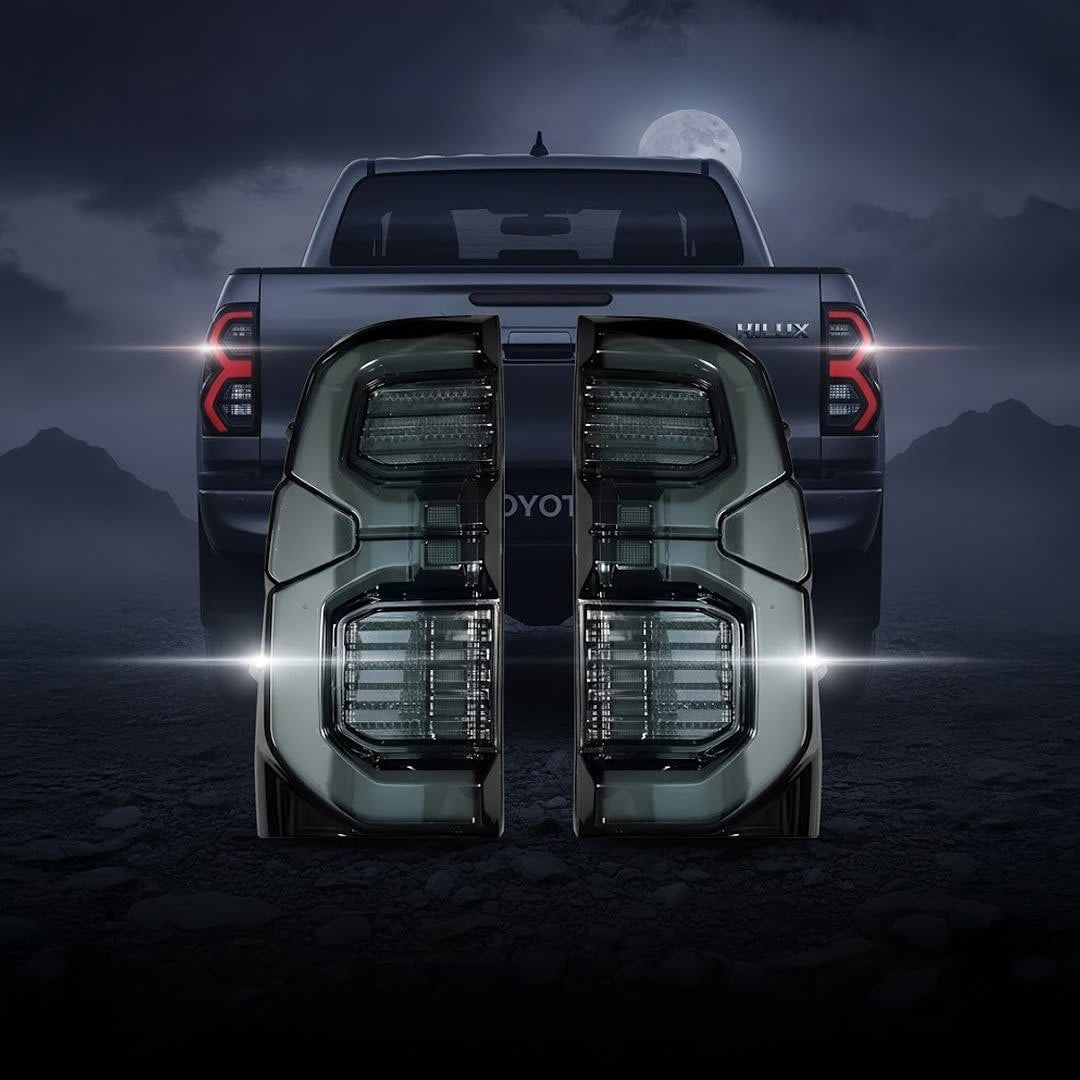 Toyota Hilux Full Smoked Tail Lights | Premium Aftermarket Pair